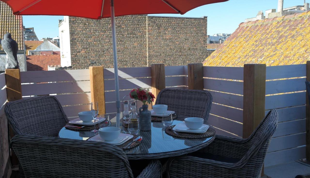 The Rooftop - A Trendy New Apartment With Airconditioning, Large Terrace & Free Parking Oostende Exterior foto