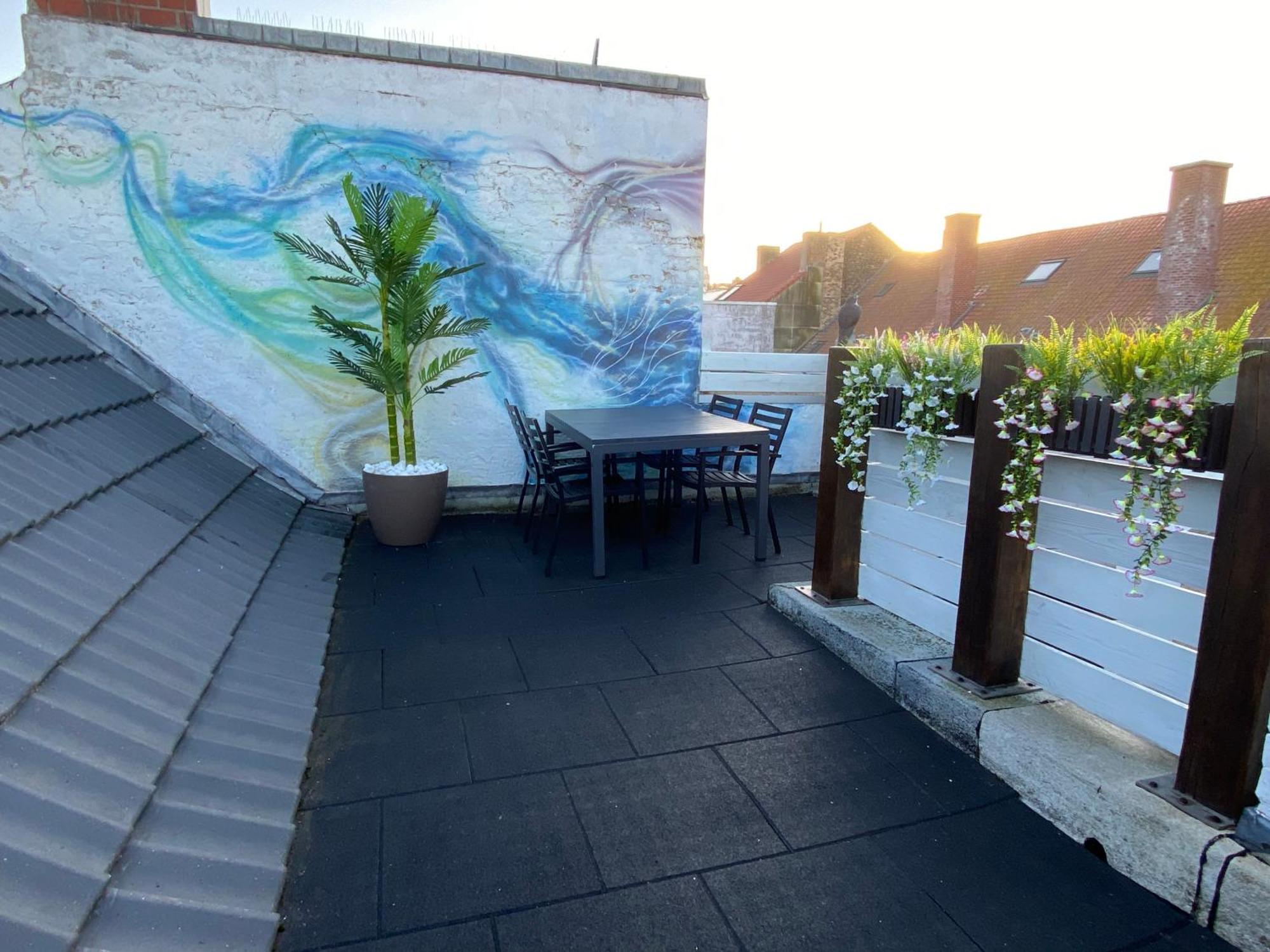 The Rooftop - A Trendy New Apartment With Airconditioning, Large Terrace & Free Parking Oostende Exterior foto